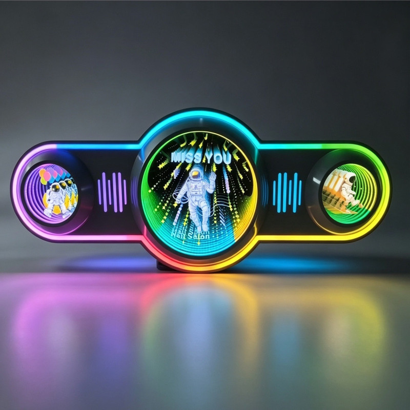 Abyss Mirror Module Bar KTV Gaming Room Decor Design โมดูลสแตนเลส การออกแบบการสร้างแบบจําลอง KTV Box