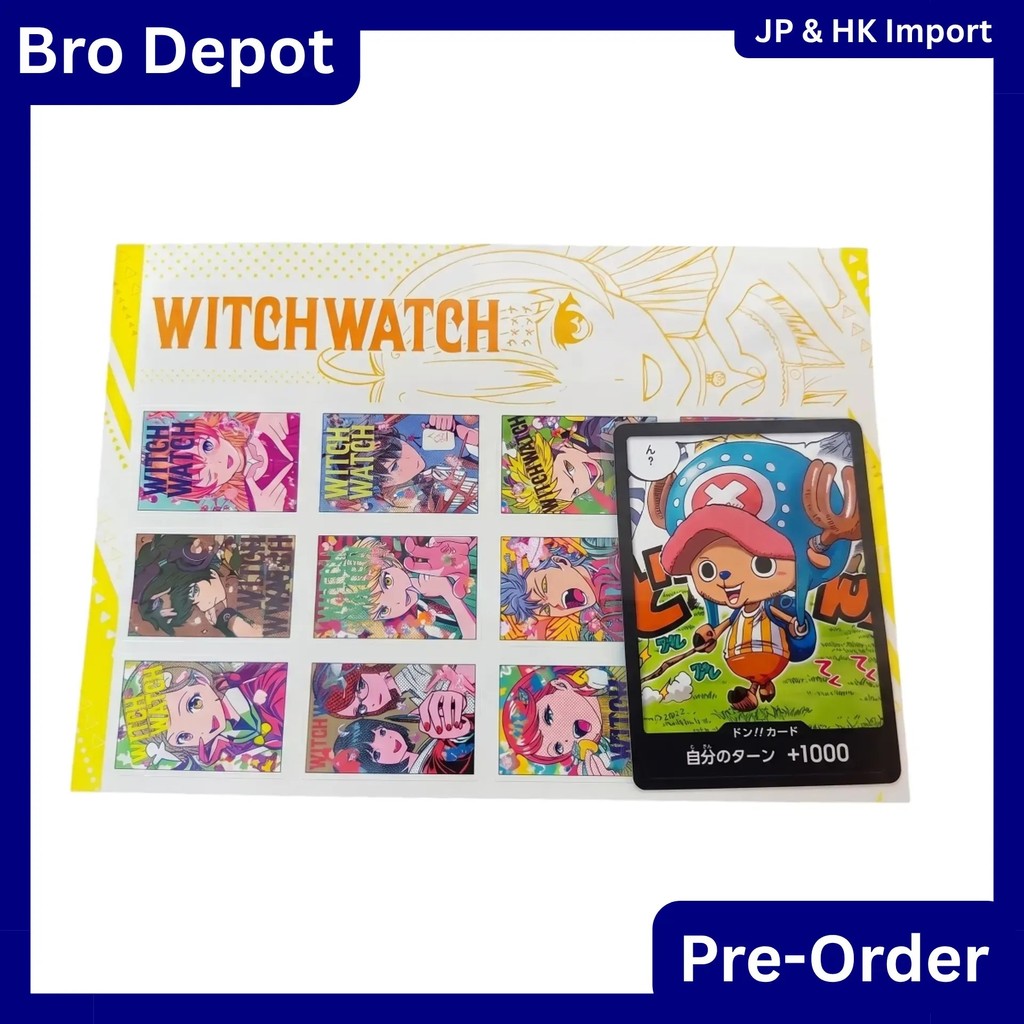 [Ready stock] SJump WITCH WATCH ONE PIECE CARD GAME Chopper (only the promo cards)