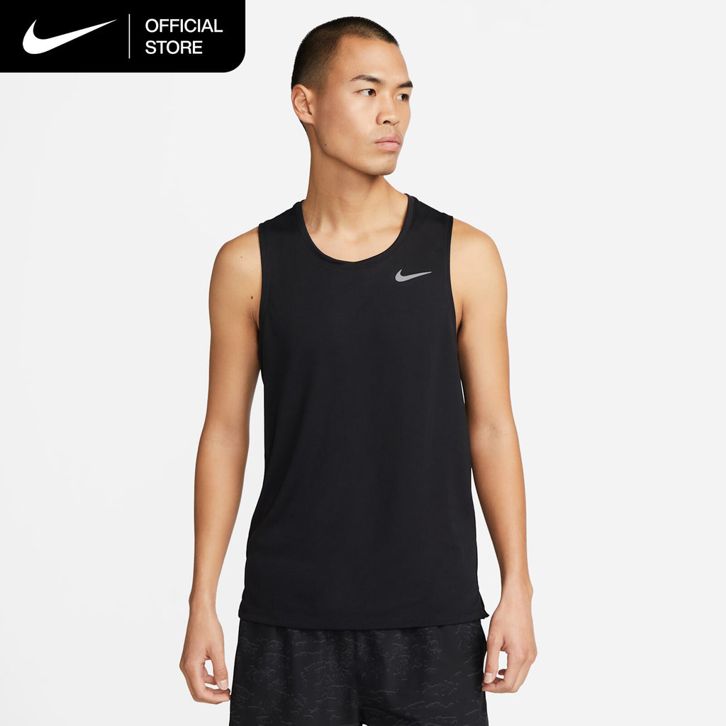 Nike Dri-FIT Miler Men's Running Tank - Black [DV9322-010]