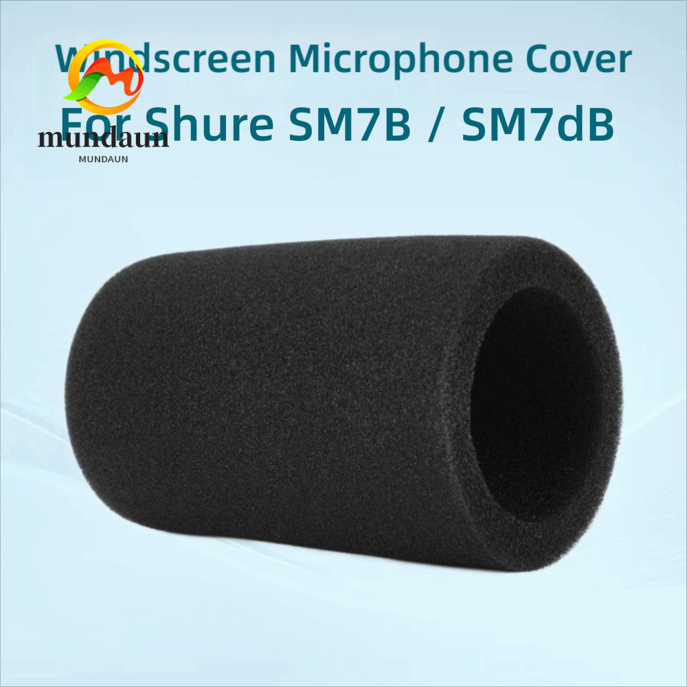 MUNDAUN 1pcs Mic Windscreen Cover, Replacement Windproof Microphone Cover, Audio Enhancement Flocked