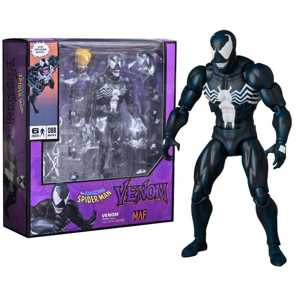 คุณภาพสูง MAFIX088 Venom Spider-Man Slaughter Venom Hand-Made เปลี่ยนหัว Joint Movable ชุดตกแต่ง