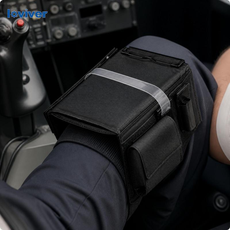 [Loviver] Reversible Pilot Kneeboard Multifunctional Waterproof Pilot Kneeboard Flight Accessory Lon