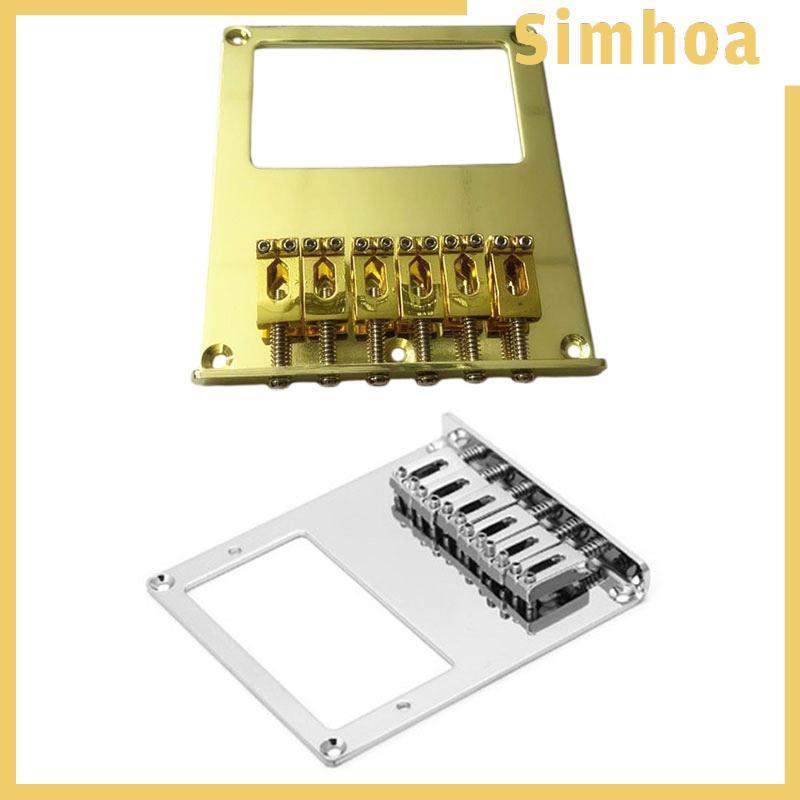 [SIMHOA] Humbucker Bridge Guitar Bridge Metal Professional Humbucker Bridge 6 String Humbucker Guita