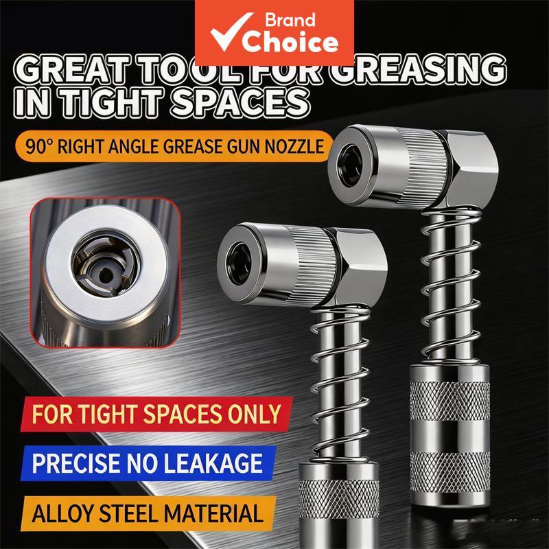 หนึ่งชุด 1 ชิ้น/2 ชิ้น 90 องศาจาระบีปืน Coupler, Heavy-Duty มุมขวาหล่อลื่นเครื่องมือสําหรับยานพาหนะรถบรรทุกพื้นที่ที่ขยัน