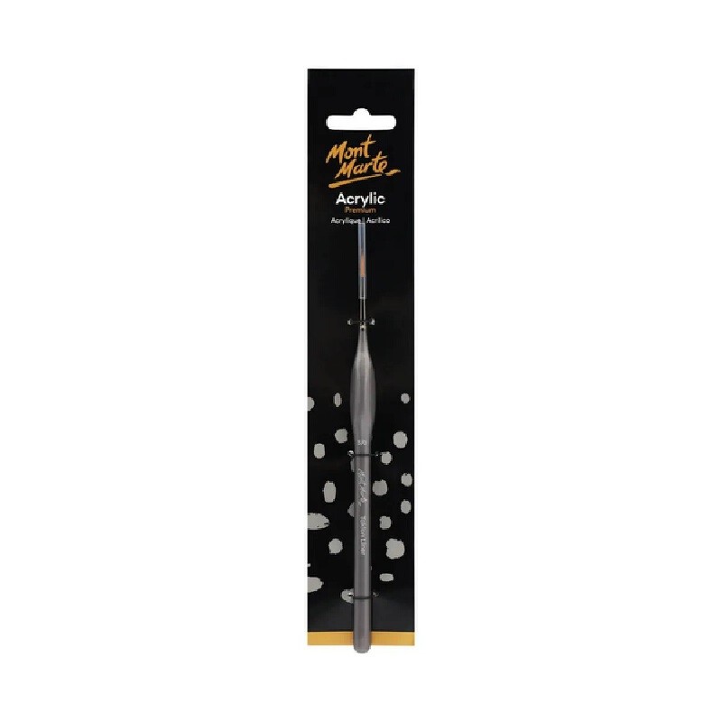 MONT MARTE พู่กันสีอะคริลิค รุ่น Taklon Liner เบอร์ 5/0