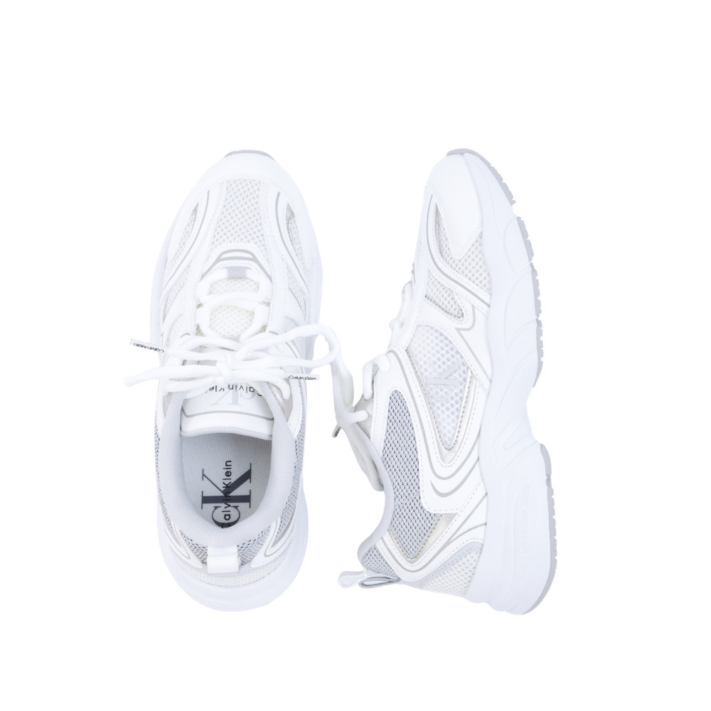 CALVIN KLEIN حذاء رياضي نسائي Chunky Mesh Runner — أبيض — صورة 3