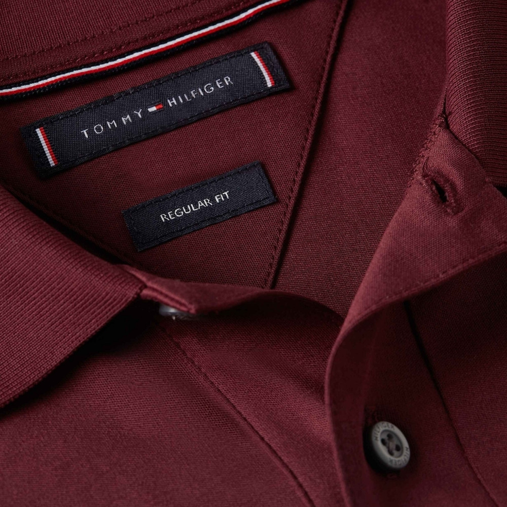 Tommy Hilfiger เสื้อโปโล ผู้ชาย รุ่น MW0MW39994 VLP - สีแดง ทรง Regular — صورة 3