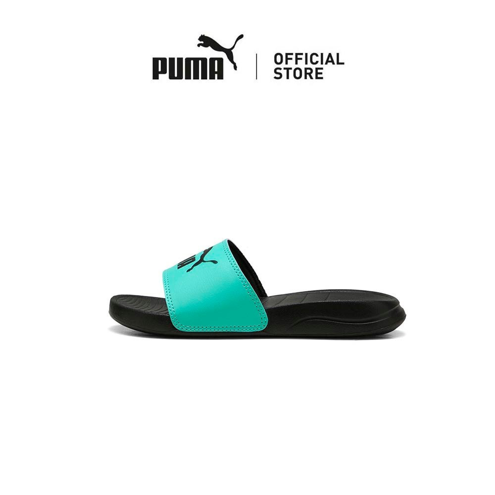 PUMA รองเท้าแตะสำหรับเด็ก Popcat ในสีเขียว