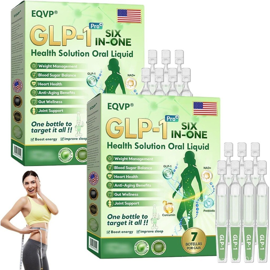 EQVP GLP-1 6 in 1 Health Solution Oral Liquid Premium GLP-1 6 in 1 Oral Liquid Natural GLP-1 ผู้ชายผ