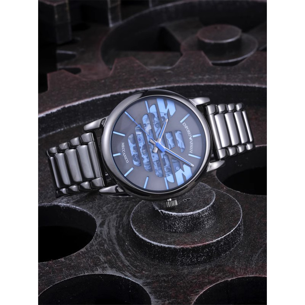 Armani Armani Song Weilong สไตล์เดียวกันนาฬิกาผู้ชายกลไกอัตโนมัติกลวงนาฬิกาผู้ชาย AR60029