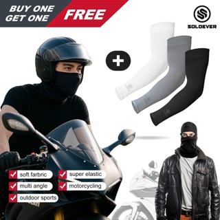 【TH Delivery】SOLOEVER ผ้าบัฟ กันแดด UPF50+ แขนเสื้อกันแดด ระ…