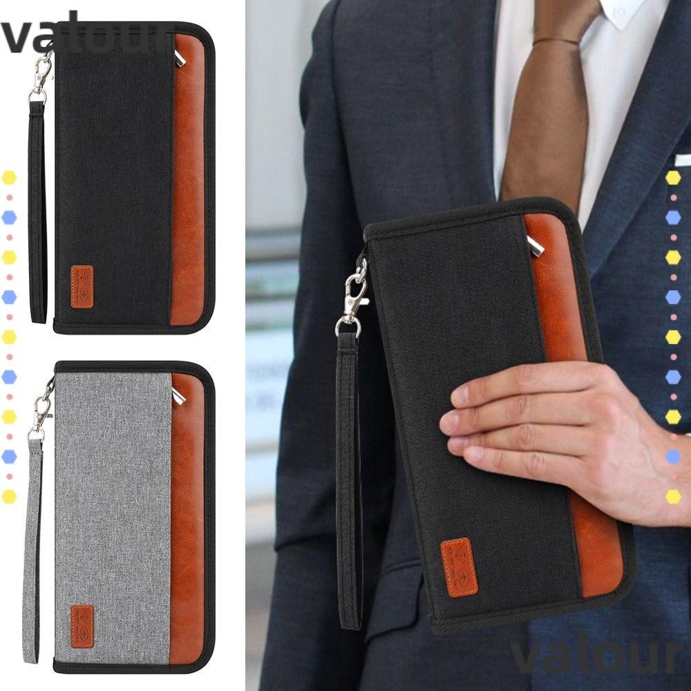 VALOUR Travel Wallet ผู้ชายผู้หญิงกันน้ํา RFID Blocker ID Card Holder