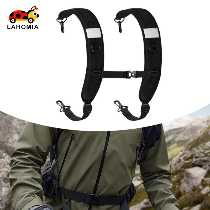 [Lahomia] กระเป๋าเป้สะพายหลังสายรัดเปลี่ยน DIY DIY Rucksack เข็มขัดสายคล้องไหล่เข็มขัดสะท้อนแสงสําหรับกีฬากลางแจ้งกระเป๋าเป้สะพายหลังกระเป๋าแห้ง