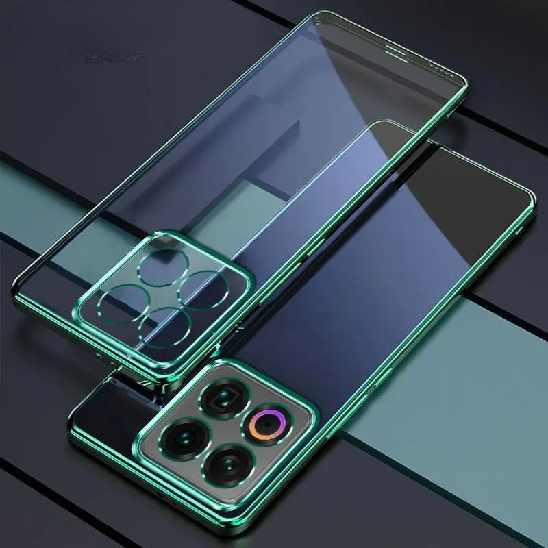 สําหรับ Meizu 22 Soft Laser Platingเคสโทรศัพท์TPUโปร่งใสสําหรับMeizu 22 21 Pro Ultra-thinไฟฟ้าซิลิโคนปกหลัง