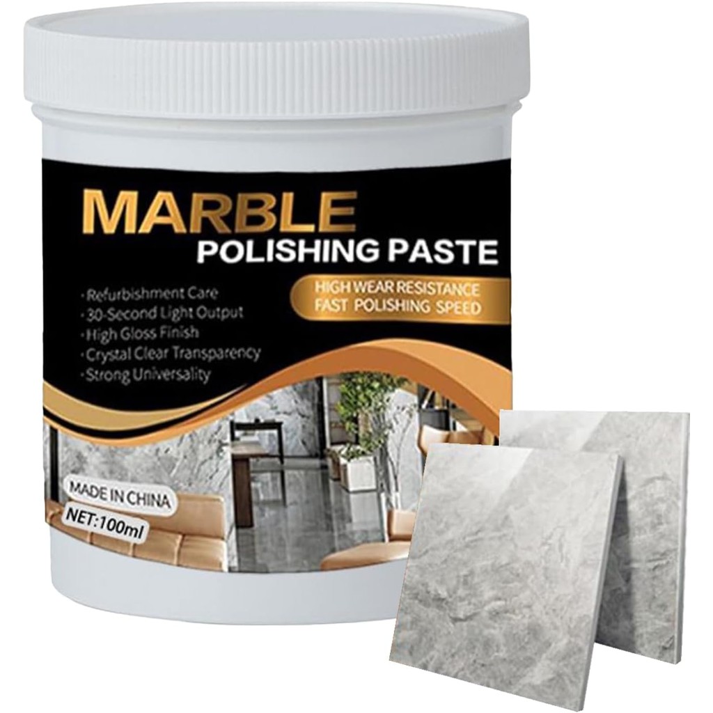Pasta Lucidante Per Marmo | Pulitore Per Quarzo Cucina 100ml,Rimuovi Macchie Da Pietra Per Cucina Do