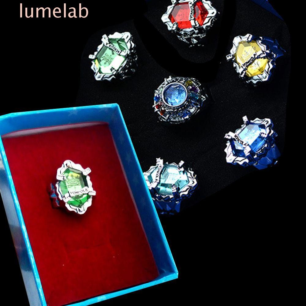 ลูเมะแล็บ​ แหวนสําหรับคอสเพลย์อะนิเมะอุปกรณ์เสริมโลหะรูปการ์ตูน Vongola Katekyo Hit man Reborn