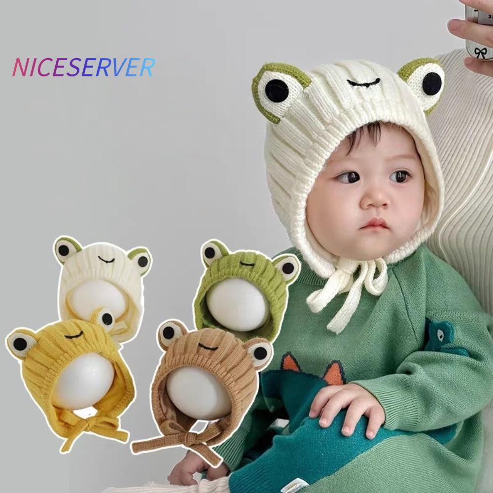 KUAIZII Pullover Cap,Windproof Warm Ear Protection Hat, Cute Frog Coldproof Beanie Hat 0-3Y
