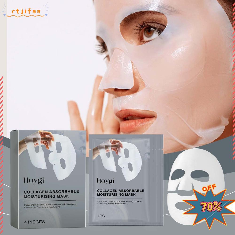 RTJIFSS99 1/4PCS Collagen Face, Deep Hydrating Intense Moisturizing Bio Collagen , Overnight Repair 