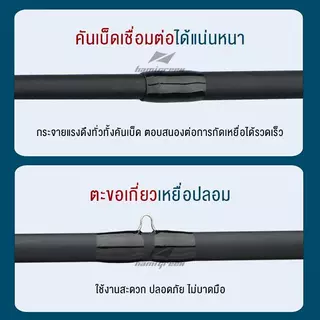 คันเบ็ดตกปลา คันหน้าดิน 1.8M งานชายฝั่ง คันหน้าดิน คันสปินนิ่ง M คันเบ็ด คันเบ็ดสปินนิ่ง ตกปลา 2 ท่อน คันตีเหยื่อปลอ