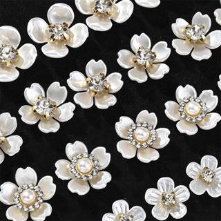 40PCS Petal Pearl Beads for DIY Jewelry Making Perfect for Earrings Necklaces and Hair Accessories
