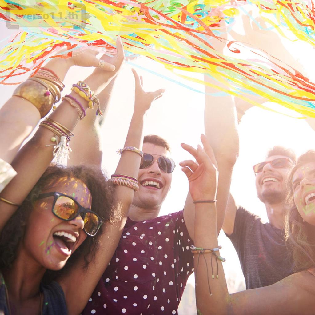 20 ชิ้น Hand Throw Confetti Streamers หลายสี Streamer Poppers ไม่มี Mess Party Poppers สําหรับวันเกิ