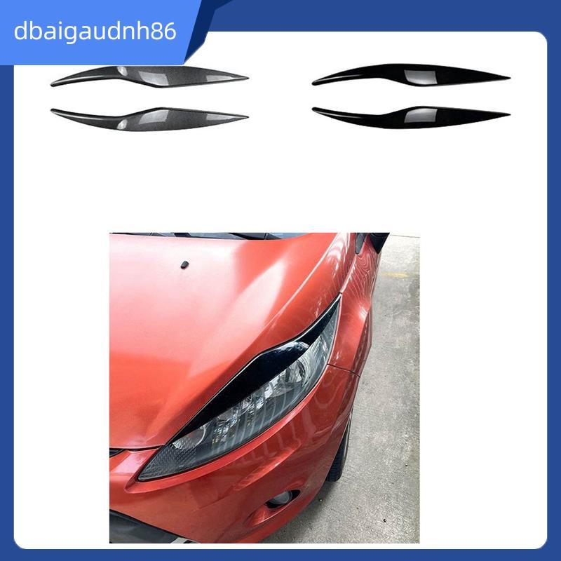 READY STOCK ไฟหน้าสําหรับ Fiesta MK6 2008-2012 คาร์บอนไฟเบอร์