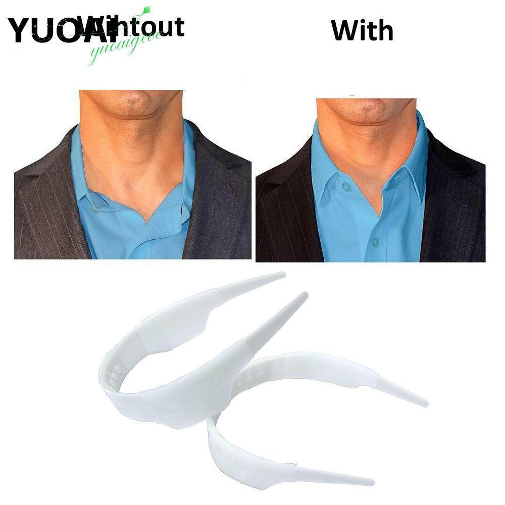 YUOAI ขาตั้งเสื้อคอเครื่องมือ,ปลอกคอ Stays ปรับเสื้อคอปกสนับสนุน Shaper,ของขวัญ Slick Collar Stays Bundle Kit เสื้อผ้าอุปกรณ์เสริม