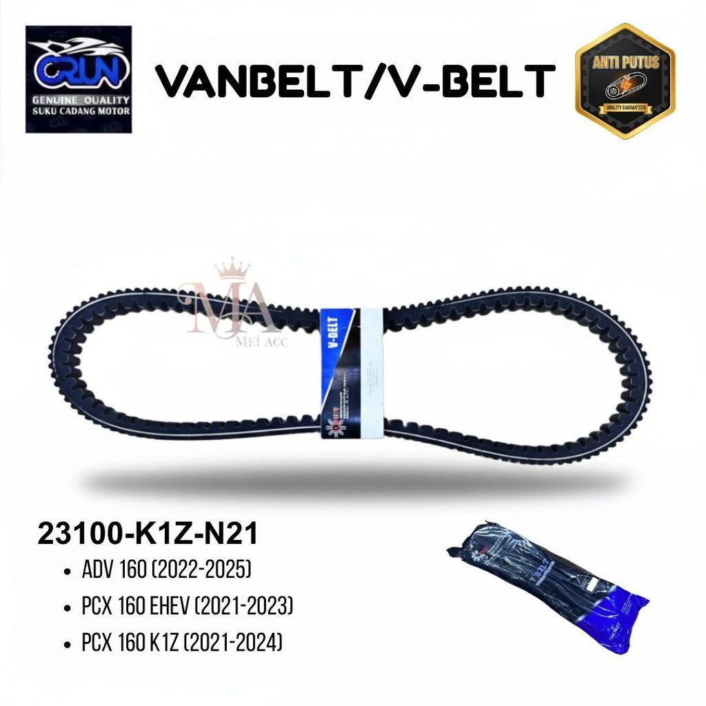 23100-K1Z-N21 V-Belt CRUN Vanbelt Honda PCX 160 K1Z ADV 160 เข็มขัดไดรฟ์มอเตอร์
