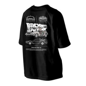 เสื้อยืด Delorean DMC-12 ไมโครไฟเบอร์ คอลีฟสไตล์