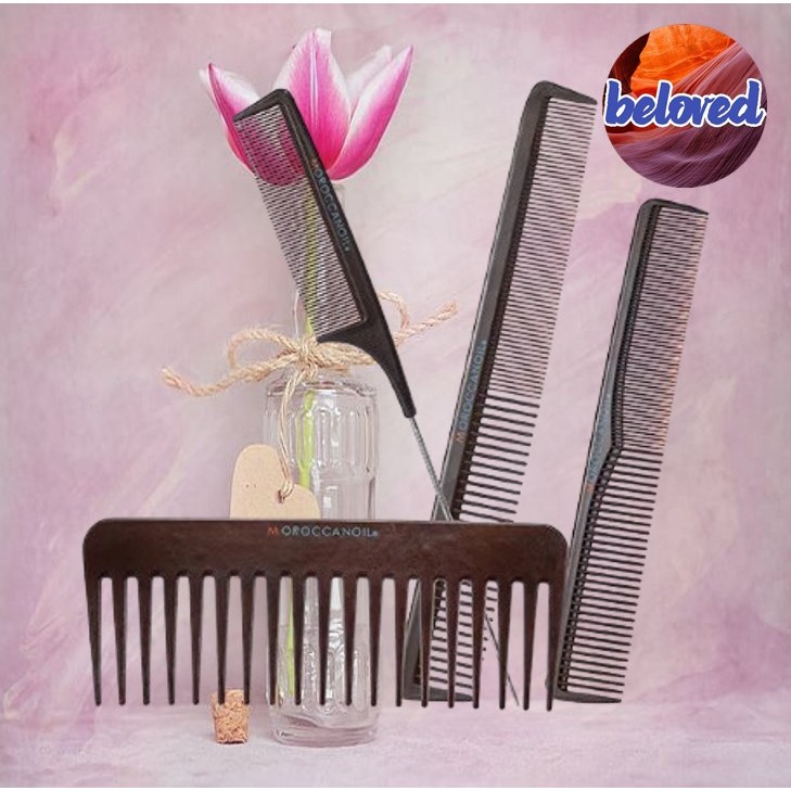 Moroccanoil Carbon Comb หวีคุณภาพสูงที่แข็งแรงเป็นพิเศษและทนความร้อน