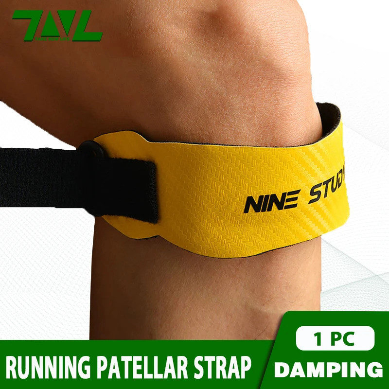 สนับเข่า Patellar Tendon Support Strap สายรัดเข่าแบบปรับได้สำหรับการออกกำลังกายและวิ่ง 1 ชิ้น
