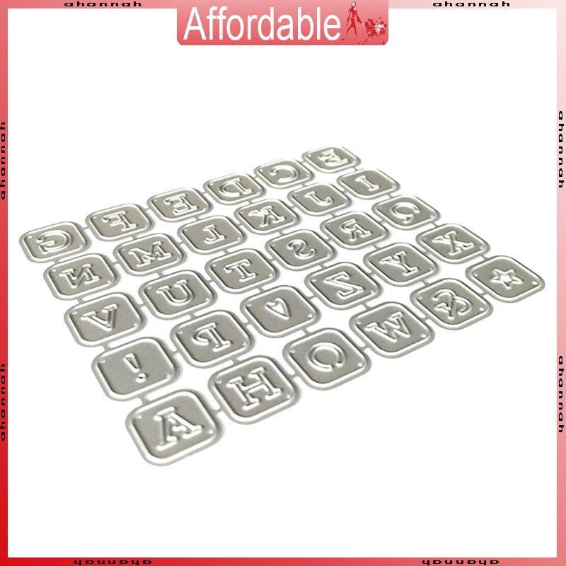Alphabet Letters Metal Cutting Dies Stencil Scrapbooking DIY Album Stamp Paper