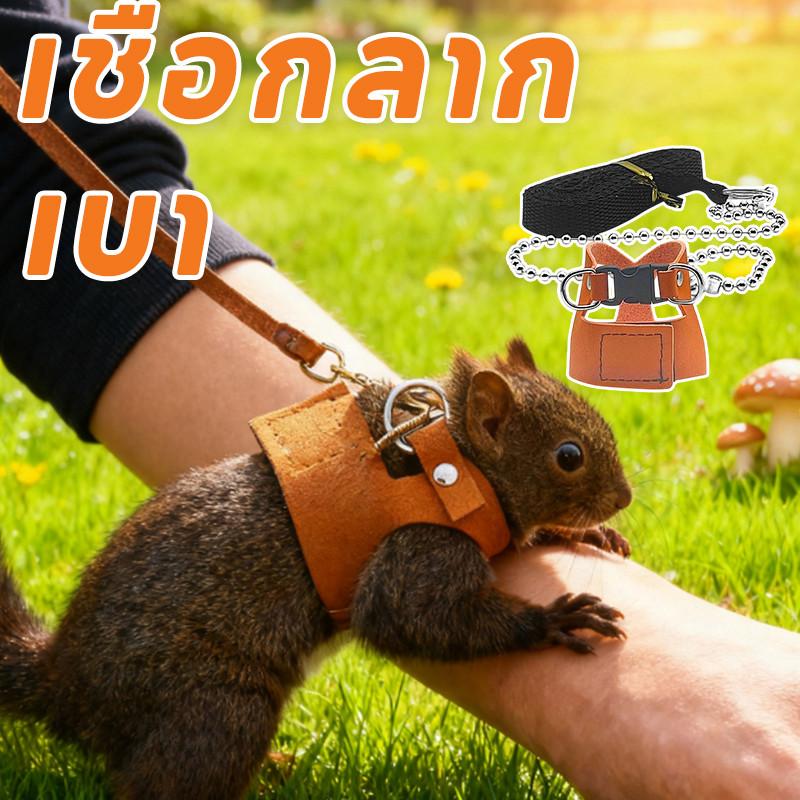 COD เชือกจูงสัตว์เลี้ยง หนูแฮมสเตอร์ กระรอก สายจูงสัตว์เล็ก กันลม เชือกลาก ป้องกันการกัด