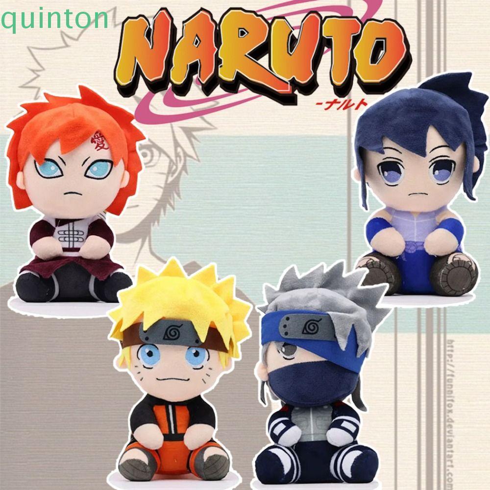 QUITON Naruto Plush Doll, Uchiha Itachi อะนิเมะญี่ปุ่น Kakashi Plush ของเล่น, Creative Anime Figure 