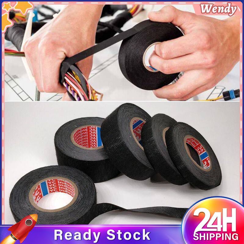 ❥❥ เทปพันสายไฟกันน้ำ Wendy Store, เทปกาว Coroplast, เทปทนความร้อนทนไฟ 25 เมตร สำหรับสายไฟรถยนต์, เทป