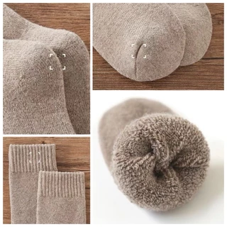 🌈 ถุงเท้า ขนแกะ กันหนาว Wool Sock รองส้นเท้า รองช้ำ ผ้าหนานุ่ม ลดแรงกระแทก แก้ปวดส้นเท้า ฝ่าเท้า เบาสบาย เพื่อสุขภาพ 🌈