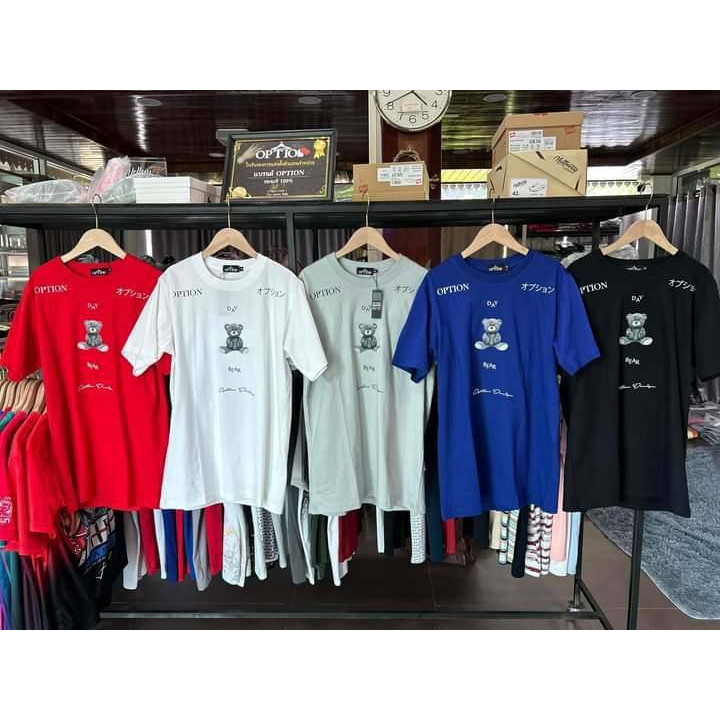 Hot sales 2025 เสื้อยืด Option วัยรุ่น บางแสน ผ้าฝ้ายแท้ S-5XL
