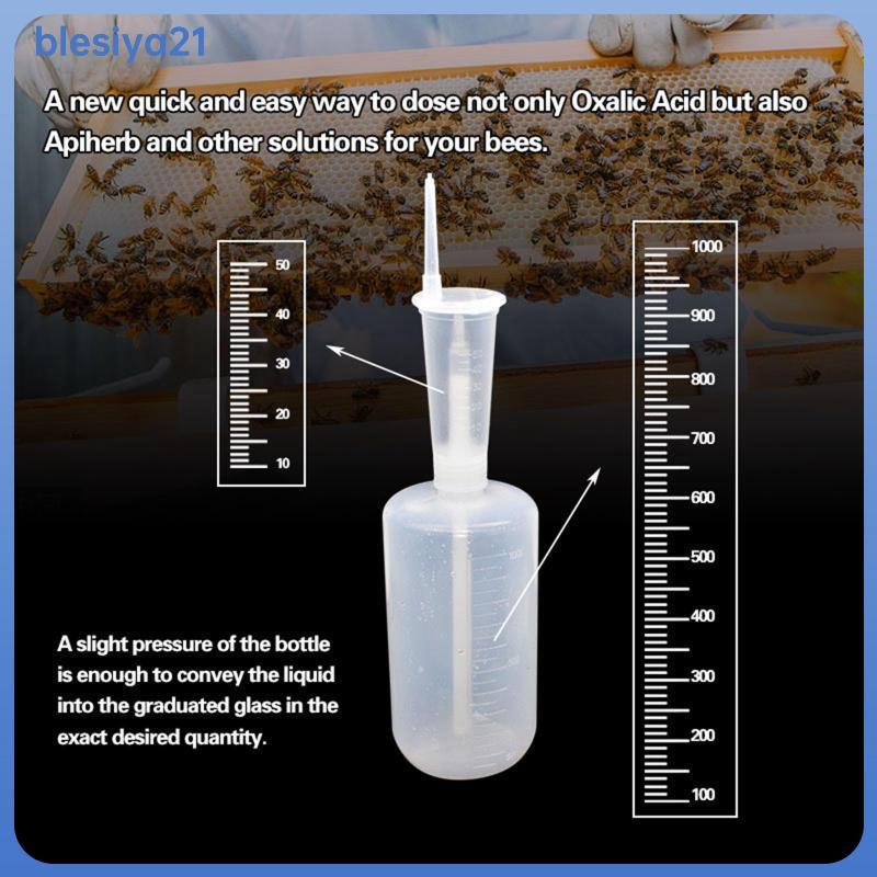 [blesiya21] Oxalic Acid Dosage Syringe สําหรับการเลี้ยงผึ้งทนทานขวดบีบโปร่งใส