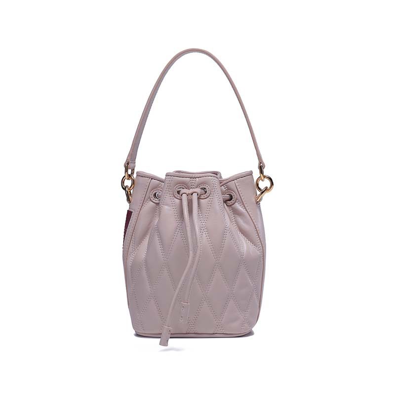 Bally Bally/Bali Ladies หนังแกะแบบพกพาไหล่ Messenger Bag Bucket Bag Drawstring Bag 300095