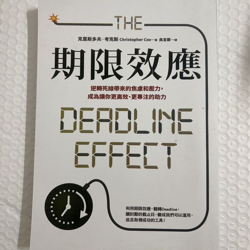 หนังสือกระดาษ เอฟเฟกต์ Deadline: ความวิตกกังวลและความดัน Brought Reverse Deadline, เพียงพอกว่ามีประส
