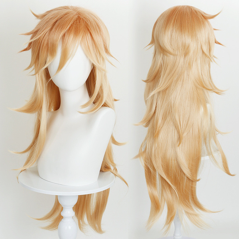 Kimetsu no Yaiba Douma Cosplay  Wig  Cos Hollywood Outfit Heat Resistant Synthetic Hair