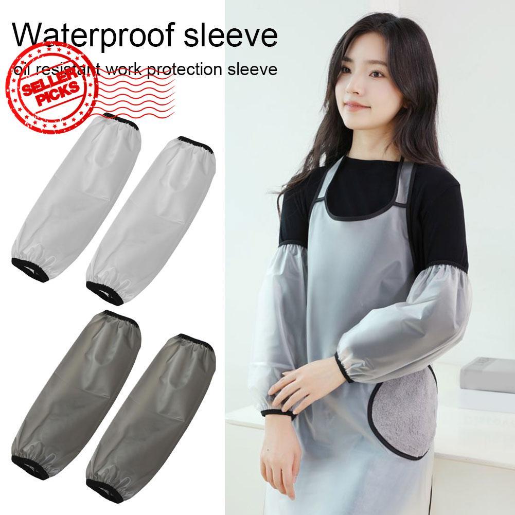 กันน้ําแขนแขนครอบคลุม Oversleeves Protector สําหรับแขนยาว Mens Womens Work Oil O7a3