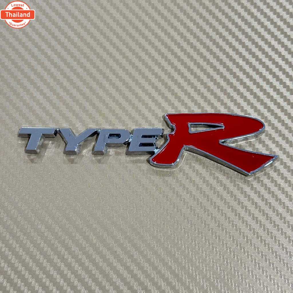 โลโก้  TYPE R  ขนาด 3x12 cm  priceต่อชิ้น