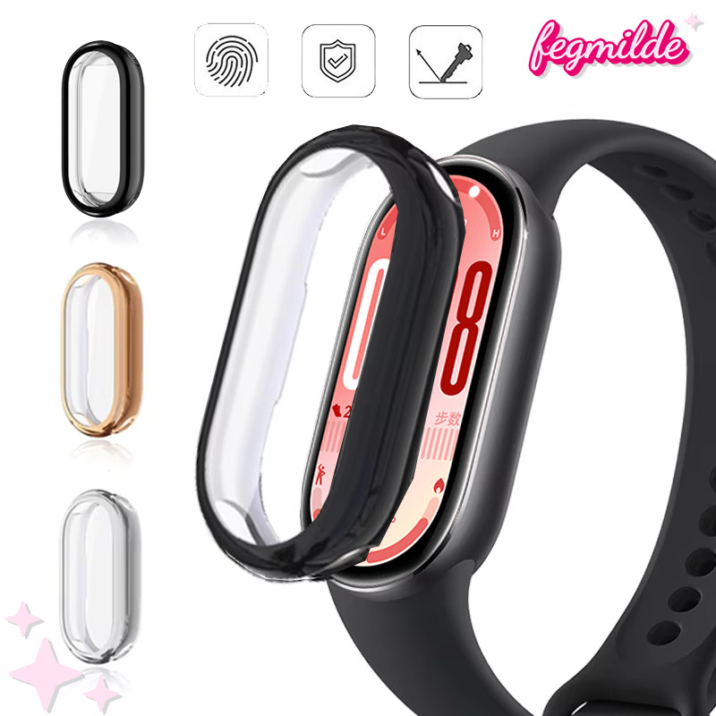 เคส TPU For Smartwatch Xiaomi Mi Band 10/NFC ฟิล์มกันรอยหน้าจอกีฬาแบบนุ่ม ปกป้องหน้าจอ For Mi Band 1