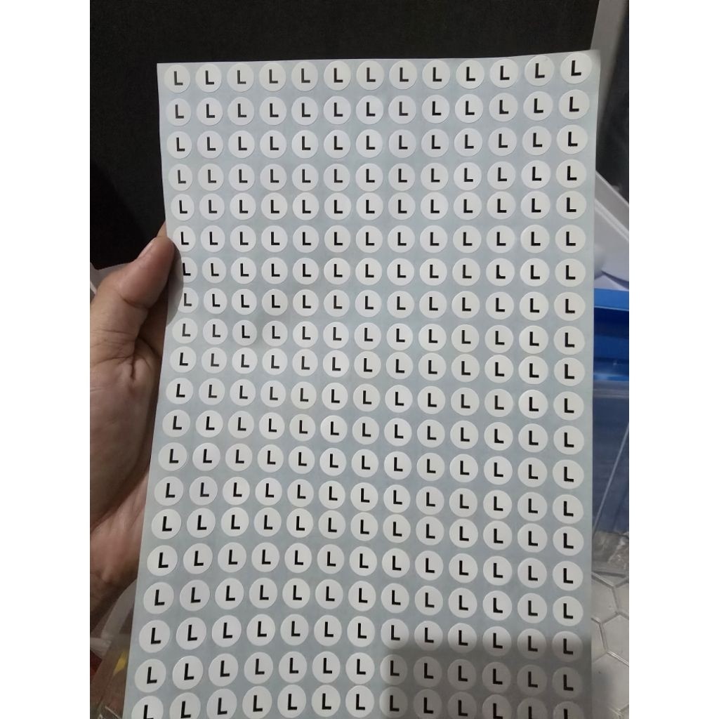 สติ๊กเกอร์ขนาด / ป้ายขนาด / สติ๊กเกอร์สติ๊กเกอร์ Size SML