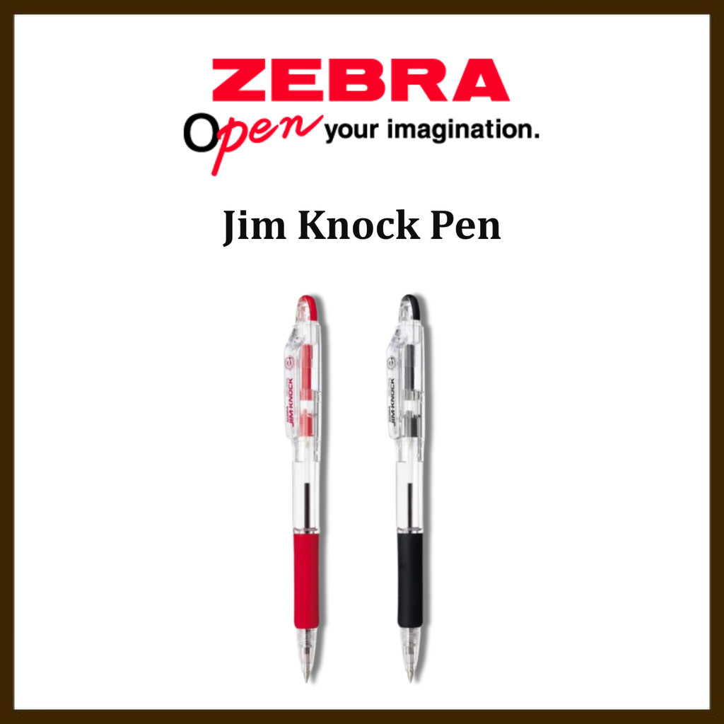 Zebra JIMNOTE 0.7mm Ballpoint Pens - Pack of 10 (Black & Red)