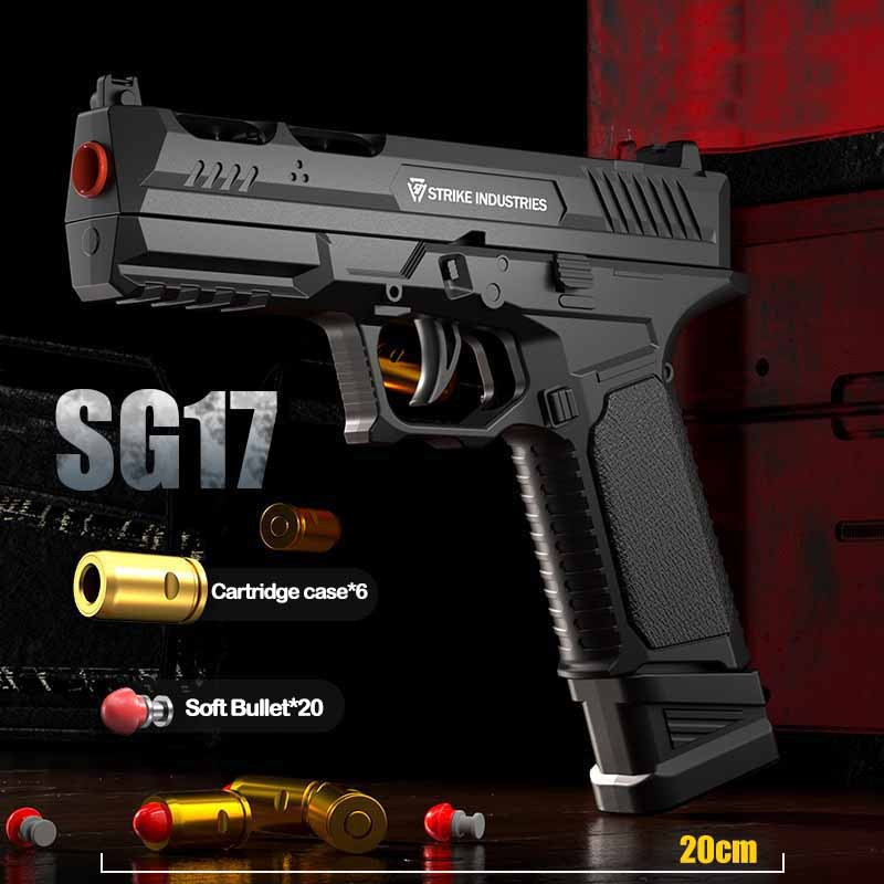 1:1 Glock กึ่งอัตโนมัติของเล่นเปลือกหอยจําลองการจําลองการยิงCS เกมของเล่นเด็กปลอดภัย