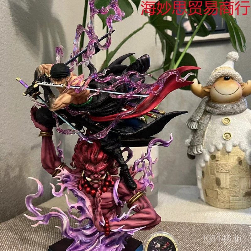 One Piece เครื่องประดับ Hand-Made อะนิเมะ Merchandise Demon Slayer รุ่น Asura Zoro Double-Headed Zor