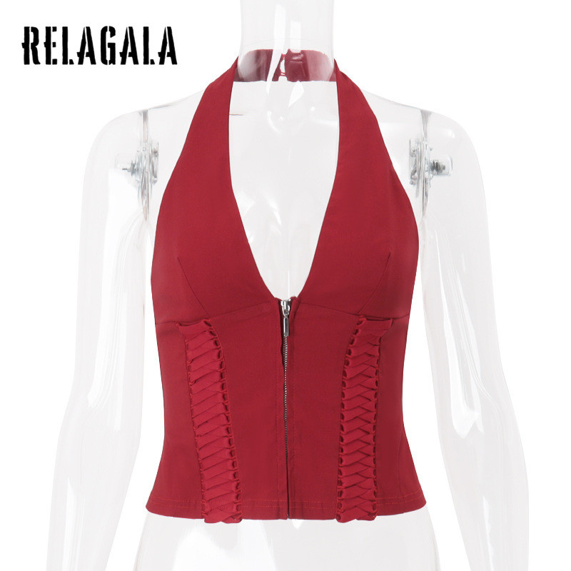 RELAGALA เสื้อชั้นในสตรีแบบจุ่มเอวสไตล์เซ็กซี่ แฟชั่นสีทึบปี 2025 — صورة 6