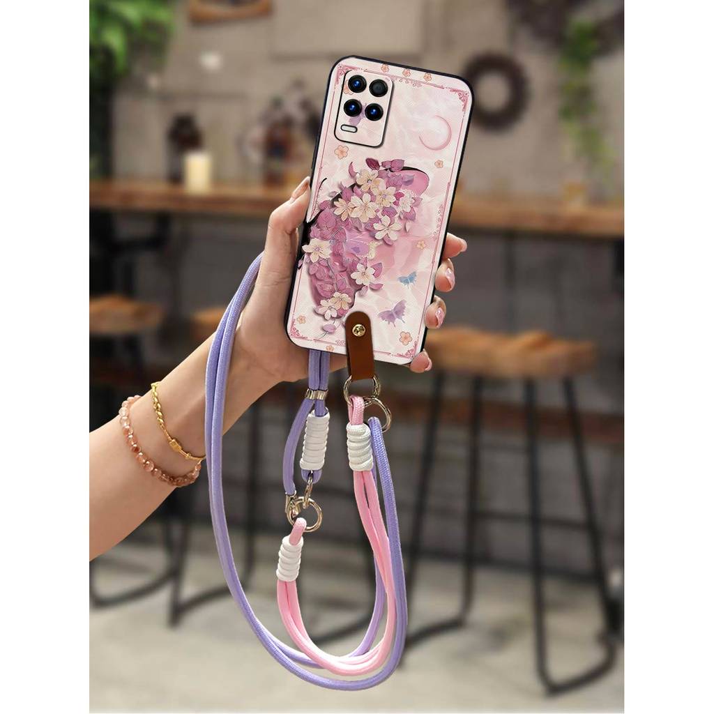 น่ารักเต็มห่อเคสโทรศัพท์สําหรับOPPO Realme8s/K9X/Realme9 5GอินเดียซิลิโคนGraffitiนุ่มกรณีเชือกเส้นเล